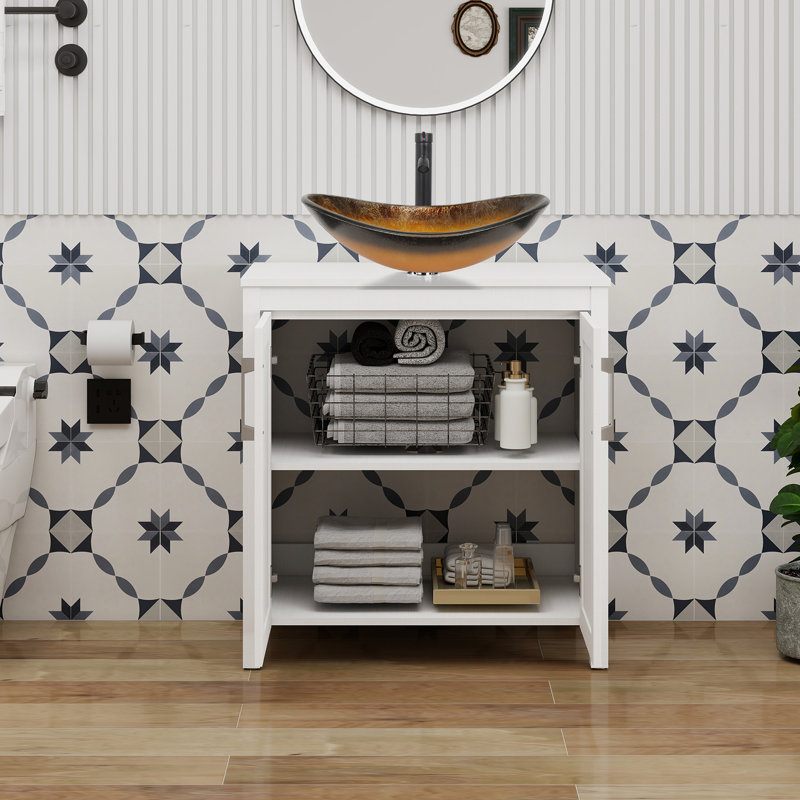 30" Free-Standing Modern Single Bathroom Vanity With Sink, White