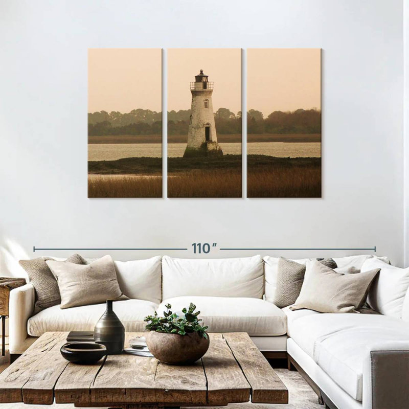 Phare de Cockspur Island, H 48 po x l 74 po