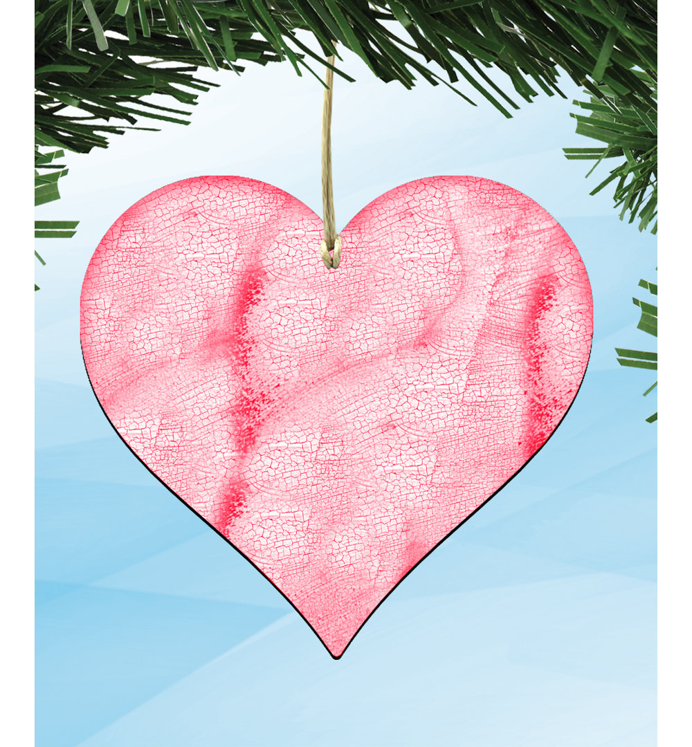 Love Heart Shaped Rustic Wooden Magnets (Set of 3) The Holiday Aisle® Attachment 