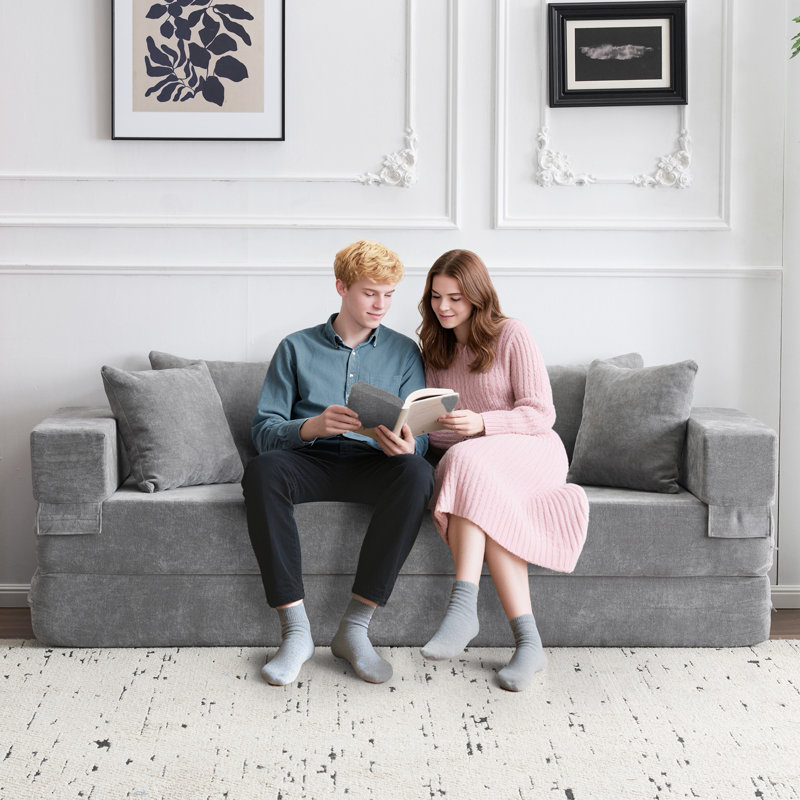 3 Seater Chenille Sofa & Chaise