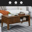 Table basse cannelée moderne Mid Century