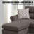 Reversible 2-piece Sectional Sofa With Chaise & Velvet Upholstery-688264470