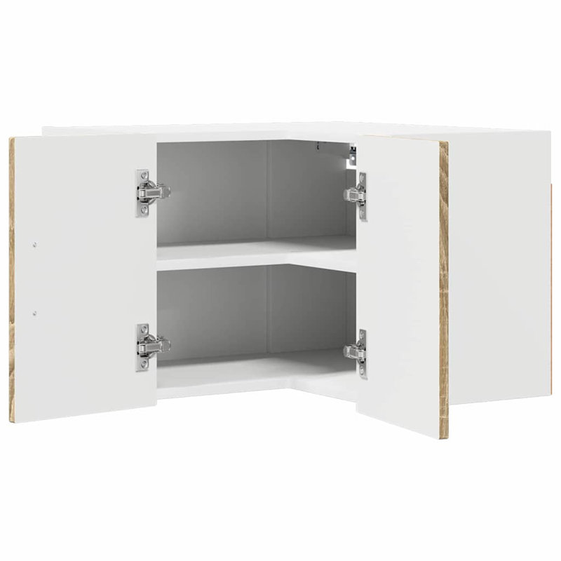 Vidaxl Kitchen Wall Cabinet Old Wood 57 X 57 X 40 Cm Engineered Wood, Sonoma Oak