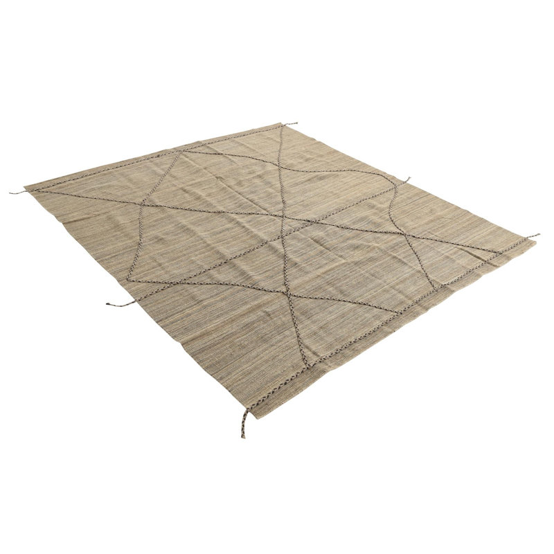 Tapis carré brun clair 7 pi Pinson
