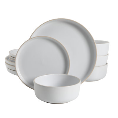 Everyday Essential 12 Piece Dinnerware Set, Service for 4