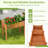 Outdoor Raised Garden Bed With Legs 73x23x30in Wood Planter Box With Divider Panel-159864001