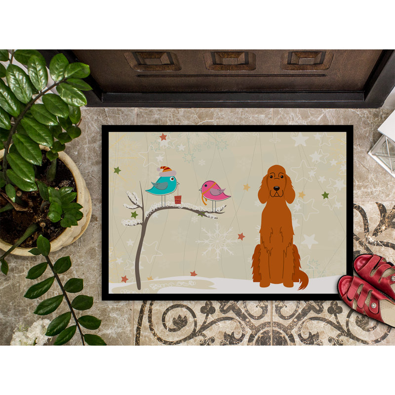 Tapis de porte d'extérieur irlandais Humboldt, Rectangle 2 pi x 3 pi