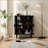 4-Doors Rattan Mesh Storage Cabinet, Sideboard With Eight Storage Spaces, For Entryway, Living Room, Hallway-984562129
