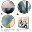 Rose et bleu, cubisme moderne abstrait, impression sur toile-1285058138-1285058137