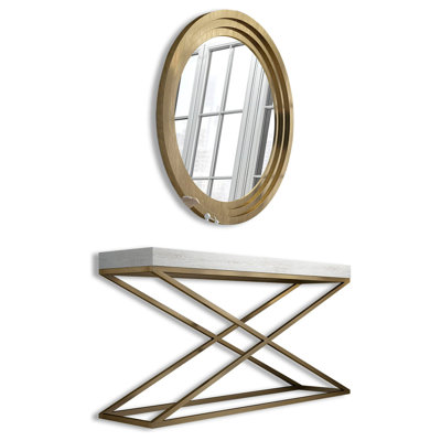 Ensemble de console et de Miroir Saphire