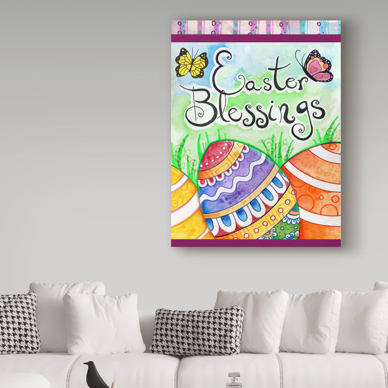 «Egg de Pâques» par Giorgi, reproduction d'art sur toile tendue, H 19 po x l 14 po x P 2 po