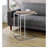 Millington End Table With Extension Top, Side Table With Folding Top, Rectangular Accent Table