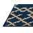 Machine Washable Trellis Blue Area Rug-203681388