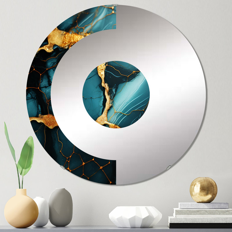 Bryenna - Half Circle Wall Mirror, 31.4" x 31.4"