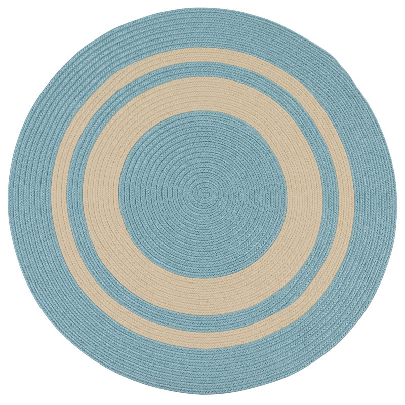 Tapis intérieur / extérieur Don - bleu fédéral, Rond 3 pi