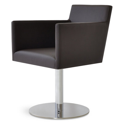 Harput Metal Solid Back Arm Chair