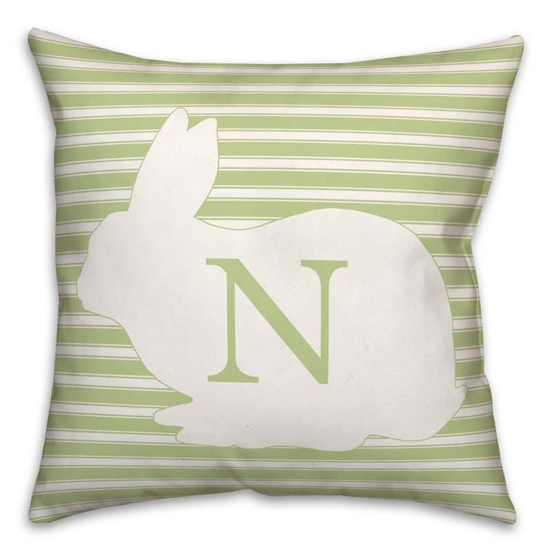 Striped Reversible Throw Pillow, N