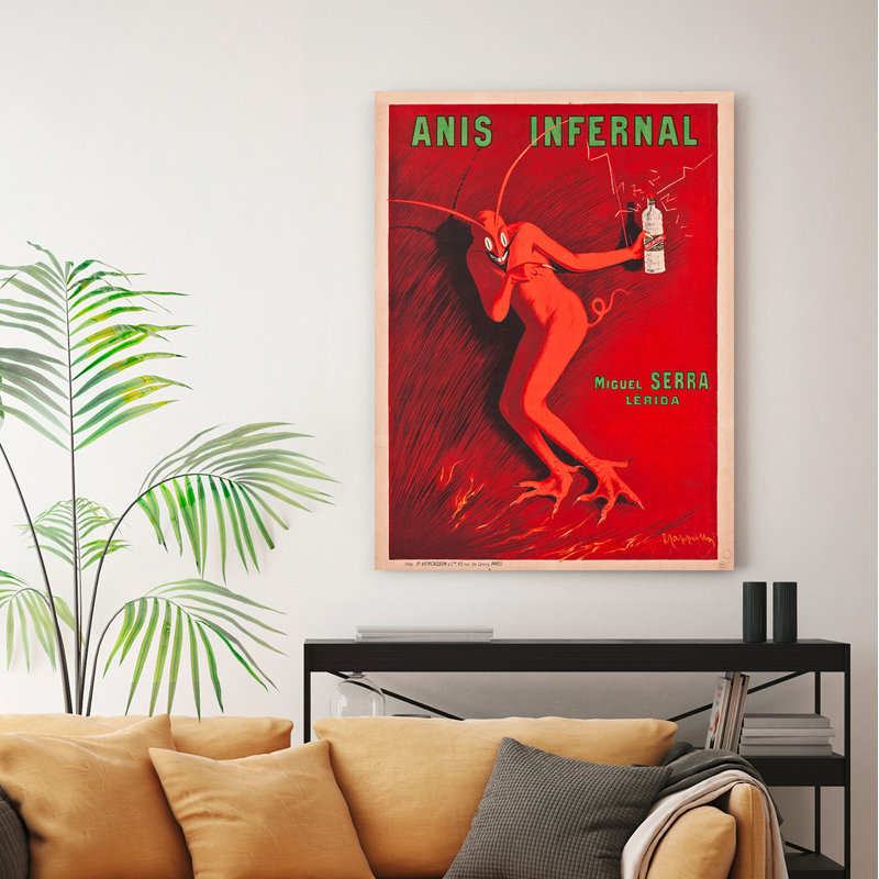 Anis Infernal by Leonetto Cappiello - Wrapped Canvas Print, 100cm H x 70cm W x 4cm D