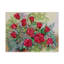 Deetra «Red Roses With Evergreen», reproduction de peinture acrylique sur toile tendue-27484101