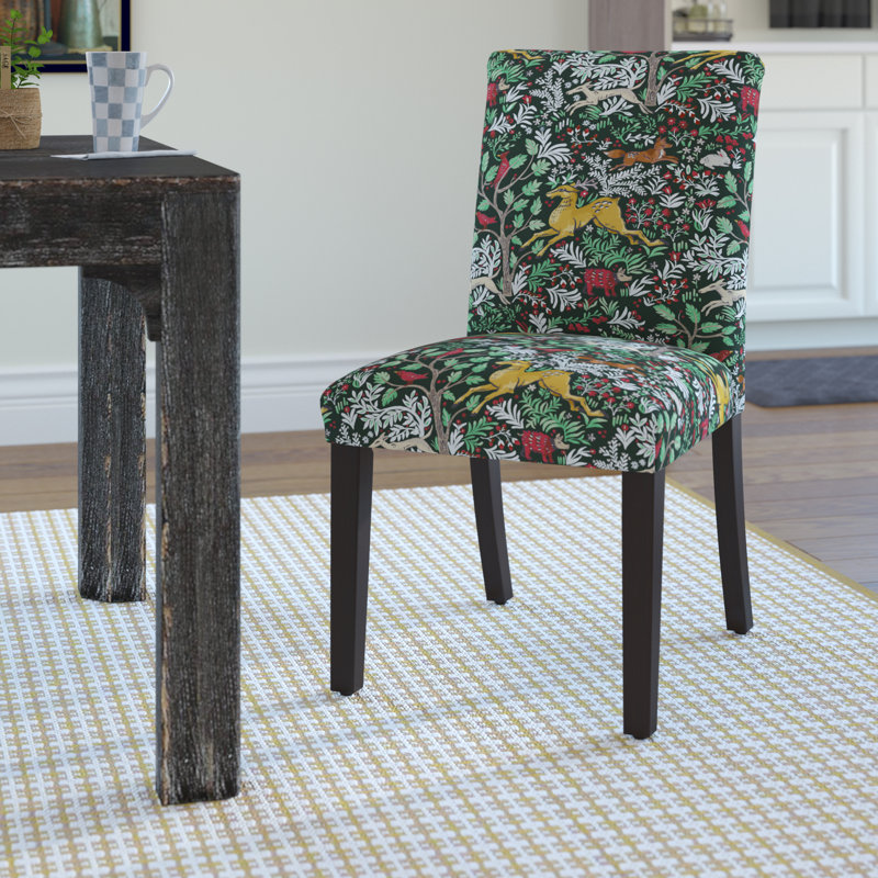 20'' H Upholstered Dining Chair, Ancient Stewart Red, Stewart Dress Multi