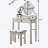 Wood Moniya Makeup Vanity Table And Stool Set-207432068