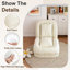 Upholstered Human Dog Bed for Adults and Pets, Adjustable Foldable Sofa Bed with Pillows-1445797237