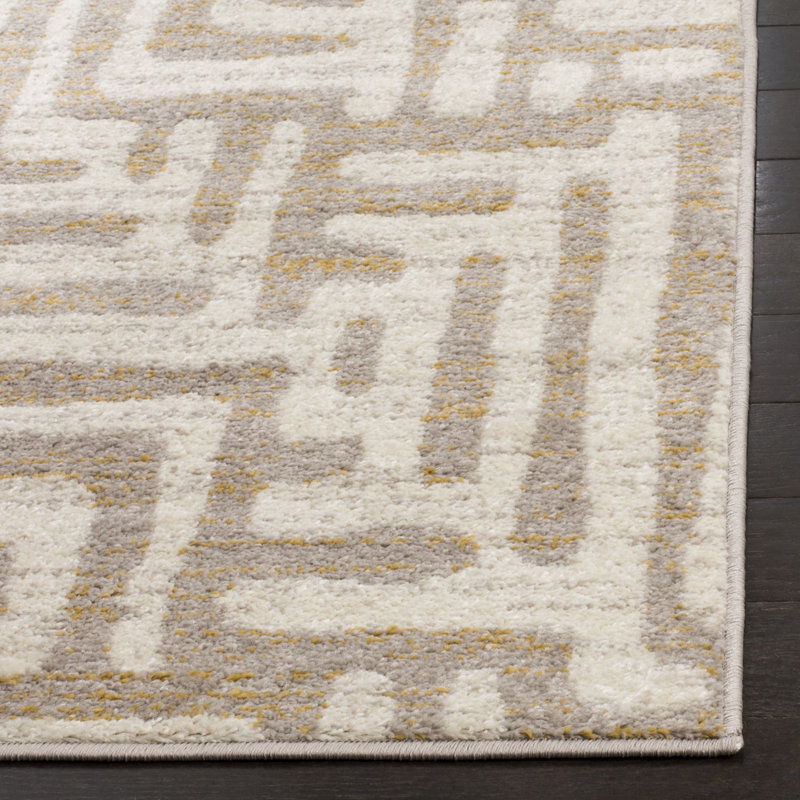 Holub Geometric Hand Woven Area Rug, Rectangle 155 x 229 cm