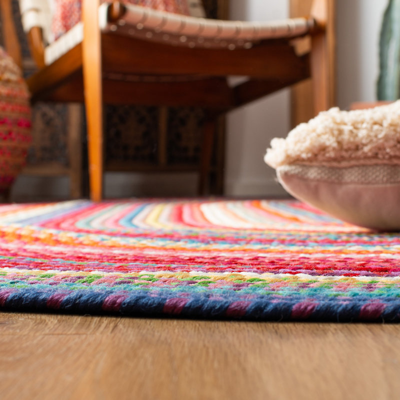 Tapis d'intérieur / extérieur géométrique tissé à la main Paulina, Rectangle 2 pi x 3 pi