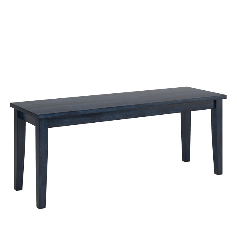 Banc de hall d'entrée rembourré Norita, Denim antique
