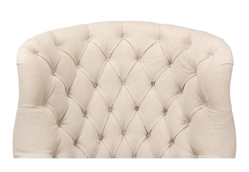 Welsh Leather Tufted Wingback Chair