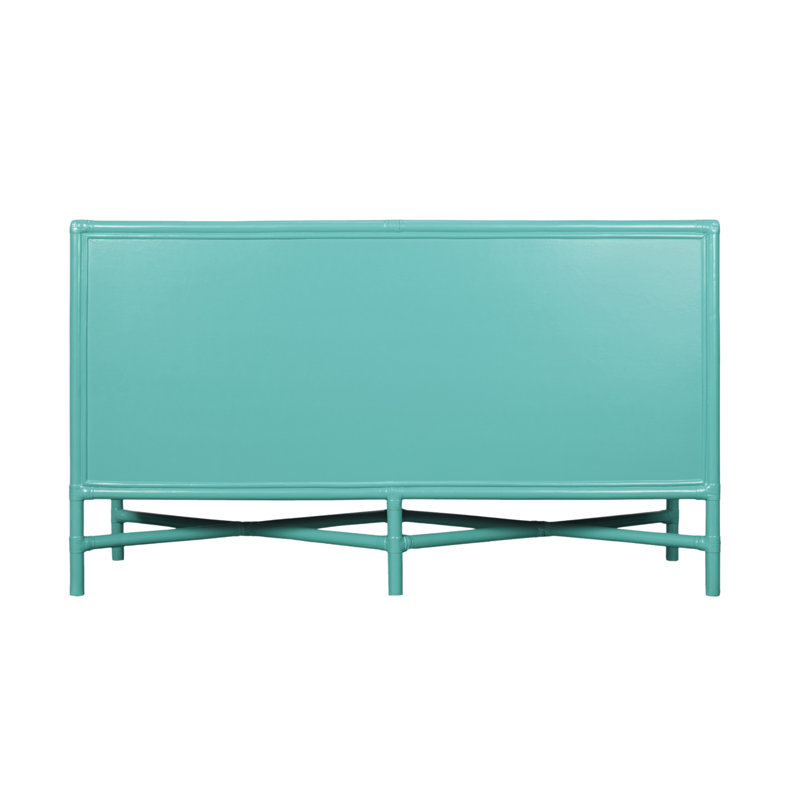 Venice Collection 4 Drawers 54" W Double Dresser, Turquoise