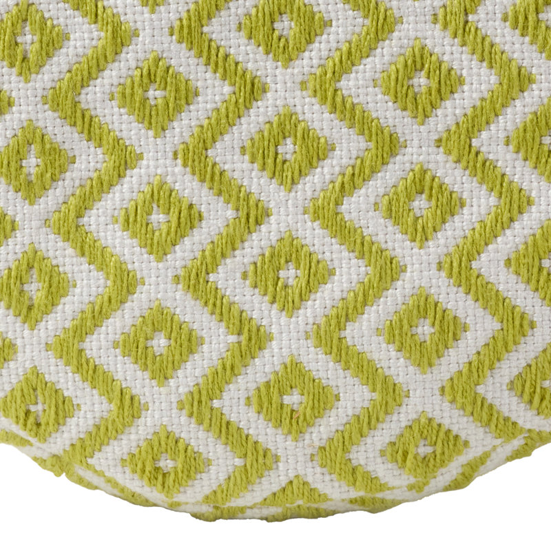 Repose-pieds Destina, Chartreuse / polyester ivoire