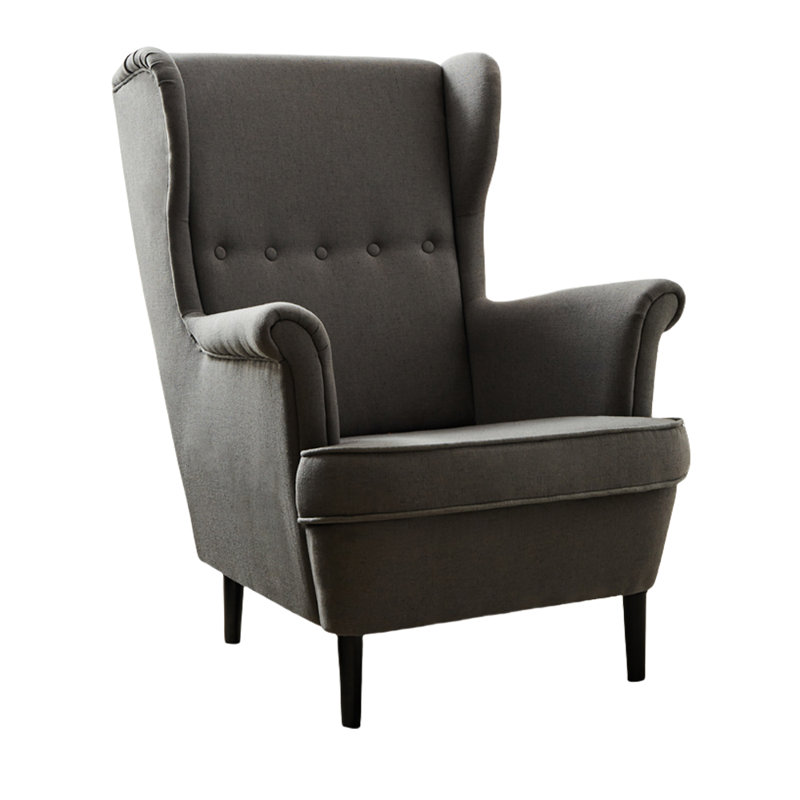 Fauteuil inclinable tapissier modèleski, Mélange de polyester gris modèleski
