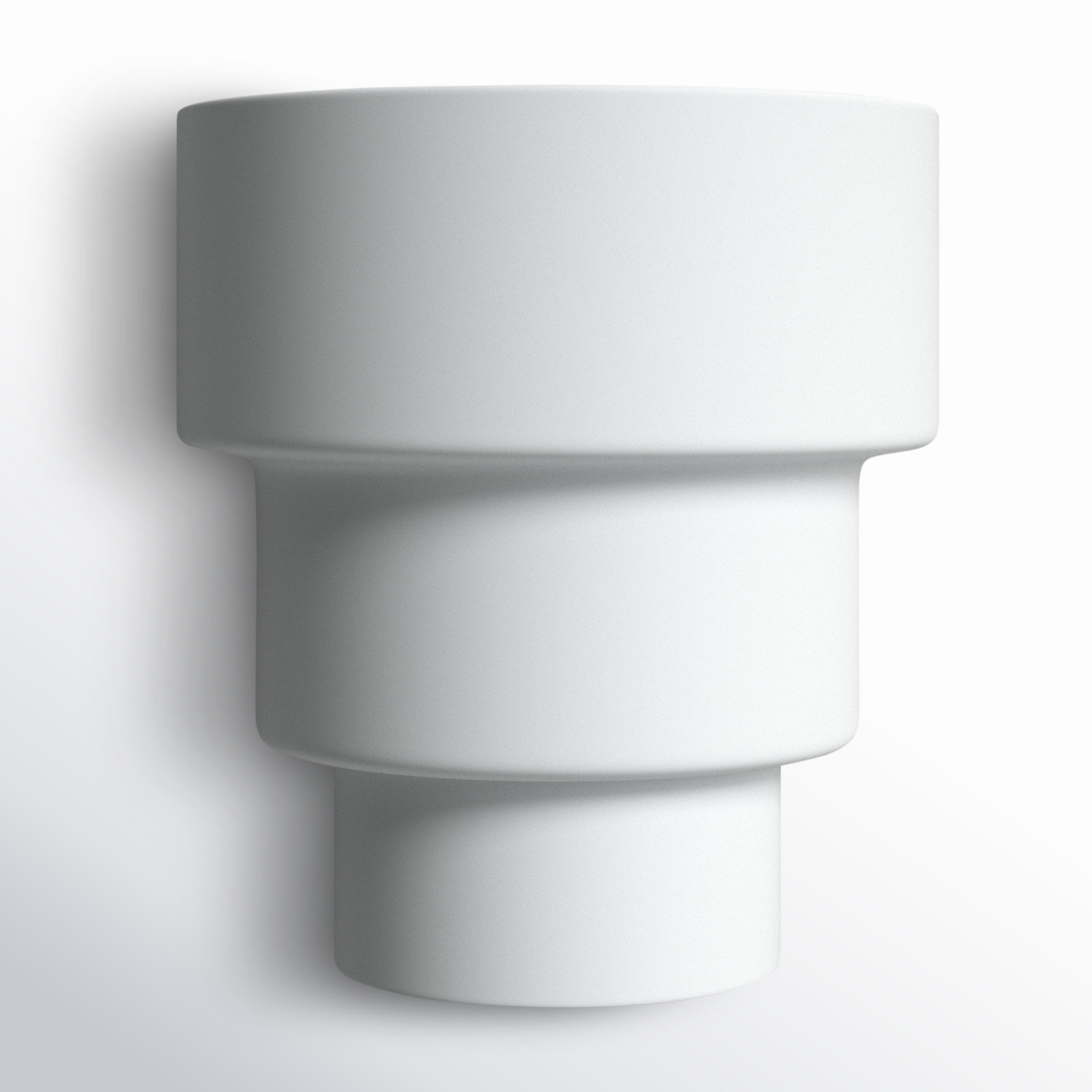 Alvera 2-Light Dimmable Ceramic Flush Mount Sconce, Matte White, Incandescent (Not Included), 10.25" H x 10.75" W x 6.25" D