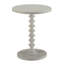 Table d'appoint blanche ronde en bois