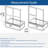Opal Mirage MCOCOD 60" W x 66" H Double Smooth Sliding Semi-Frame Anti-Collision Design Tub Door with Clear Glass-99071060