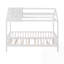 Lit simple en bois avec clôture-870895702