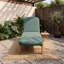 Chaise longue d'extérieur en bois d'acacia avec dossier inclinable réglable et coussins épais pour piscine, jardin, balcon-133211066