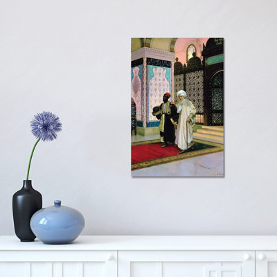 After Prayers At The Mosque by Rudolphe Ernst - Wrapped Canvas Painting