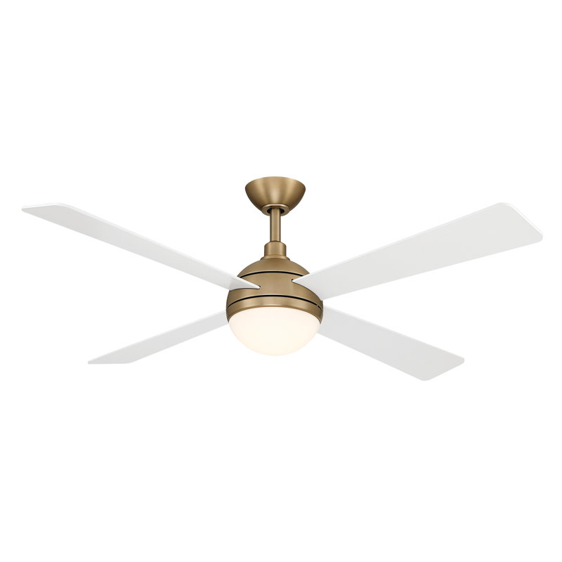 Orb 54" LED Ceiling Fan, White