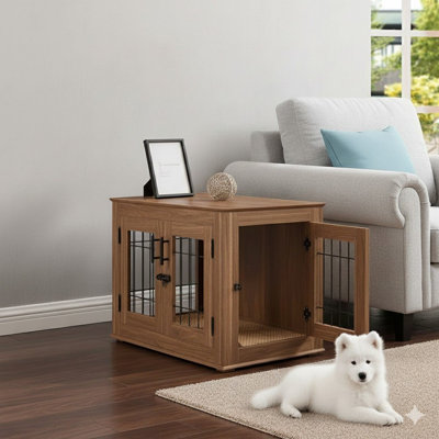 Table de bout avec cage pour chien Furniture