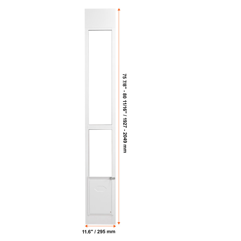 29.5cm W x 205cm H Pet Door