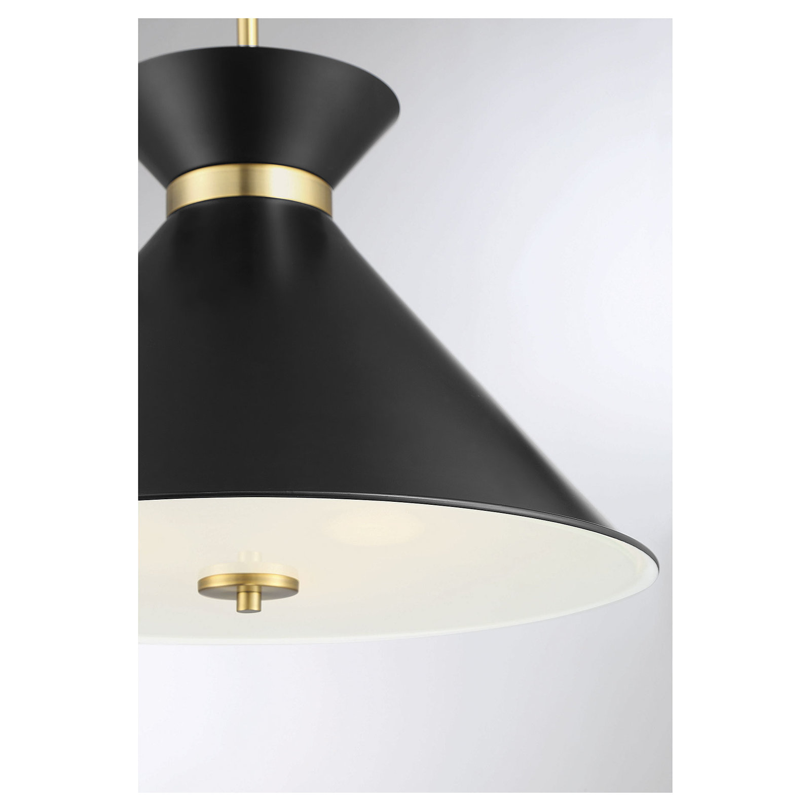 Nysta 3 Light Metal Dimmable Pendant, Black