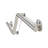 Lifestyle & Wellness Zuma Angled Wall-Mount 38" Left-Handed Grab Bar-20138604