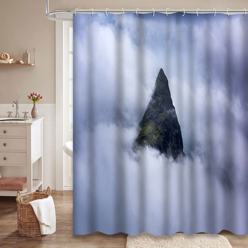 Rideau de douche Grand Abstract, L 72 po x l 78 po