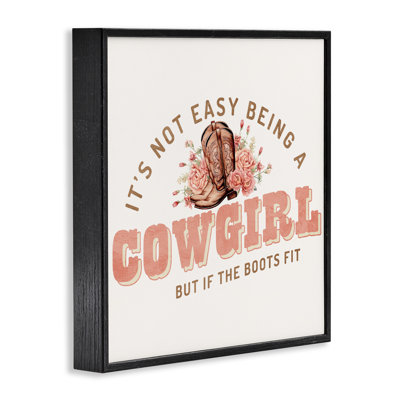 «Not Easy Being Cowgirl», estampe numérique, conception de Kim Allen