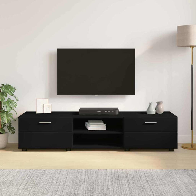Unfinished TV Stand for TVs up to 65", Black