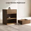  Table de chevet avec rangement en noyer de l 19,7 po avec rangement en noyer -132909267