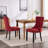 High-End Tufted Solid Wood Contemporary Velvet Upholstered Dining Chair With Wood Legs Nailhead Trim 2-Pcs Set-1392507730