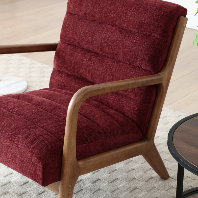 Upholstered Chenille Accent Chair